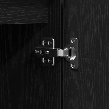 TV-Schränk Schwarz Eichen-Optik 100 x 38 x 49 cm Holzwerkstoff