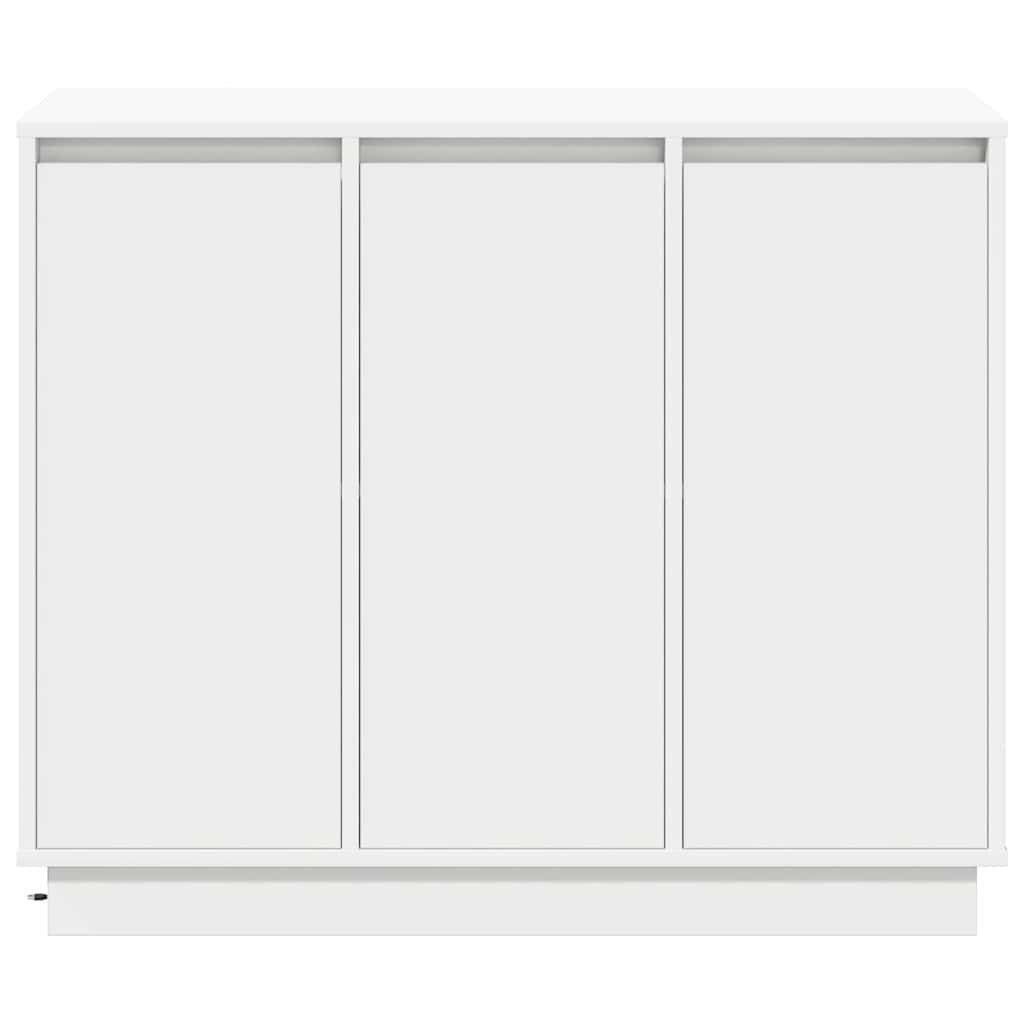 LED-Sideboard Weiß 90 x 32 x 75 cm Holzwerkstoff