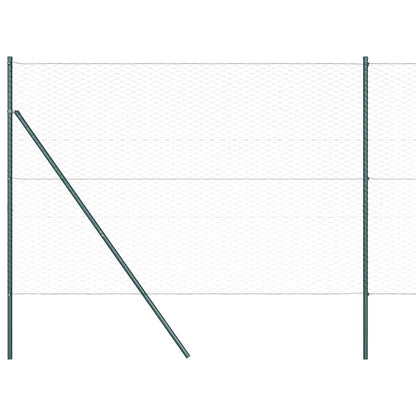 Zaunpfosten Grün 25 x 1,5 m (36 mm Maschen) Stahl