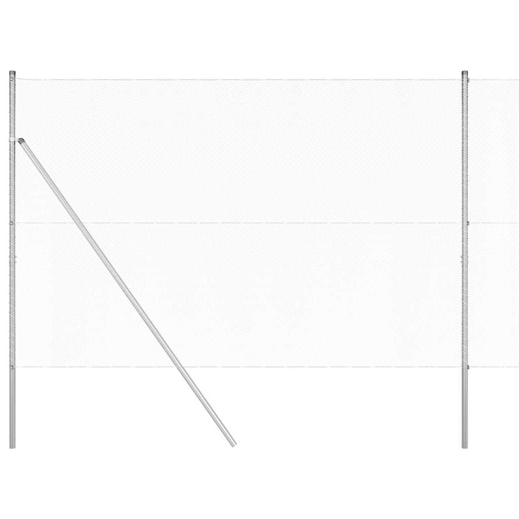 Zaunpfosten Silber 10 x 1,5 m (13 mm Maschenweite) Stahl