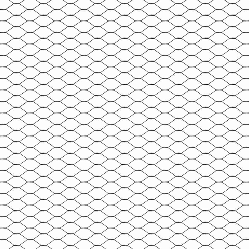 Zaunpfosten Grau 10 x 0,4 m (13 mm Mesh) Stahl und PVC