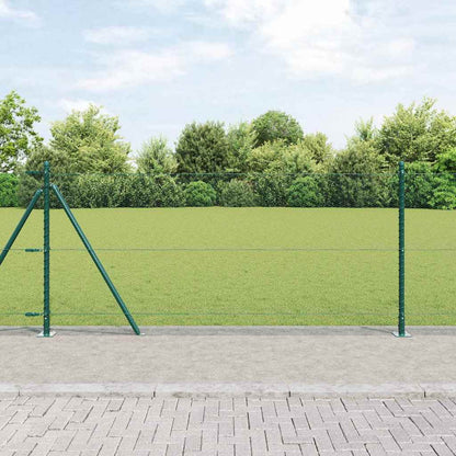 Zaunpfosten Grün 25 x 0,8 m (13 mm Mesh) Stahl und PVC