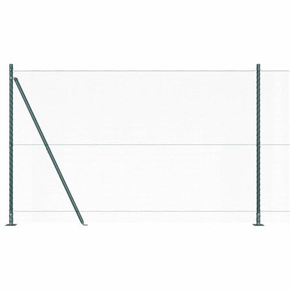 Zaunpfosten Grün 25 x 1,4 m (13 mm Mesh) Stahl und PVC