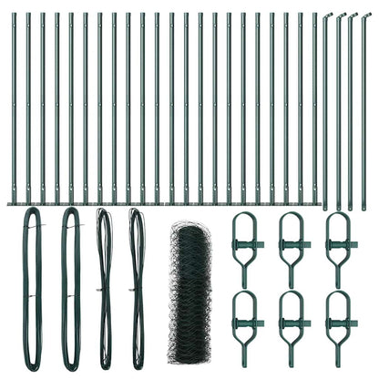 Zaunpfosten Grün 50 x 0,6 m (36 mm Mesh) Stahl und PVC