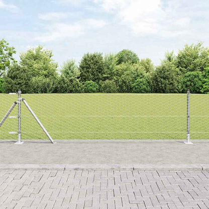 Zaunpfosten Silber 50 x 0,6 m (36 mm Mesh) Stahl
