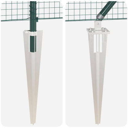 Zaunpfosten Grün 10 x 1,6 m (25 x 25 mm Maschenweite)