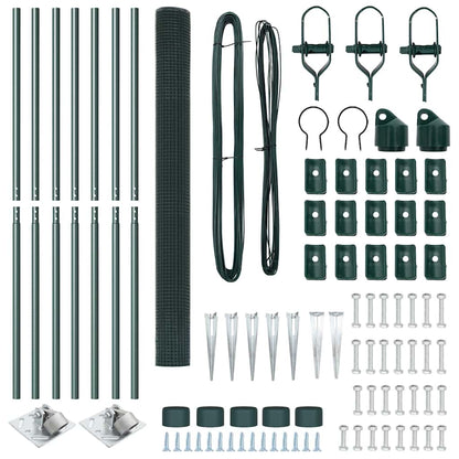 Zaunpfosten Grün 10 x 1,6 m (25 x 25 mm Maschenweite)