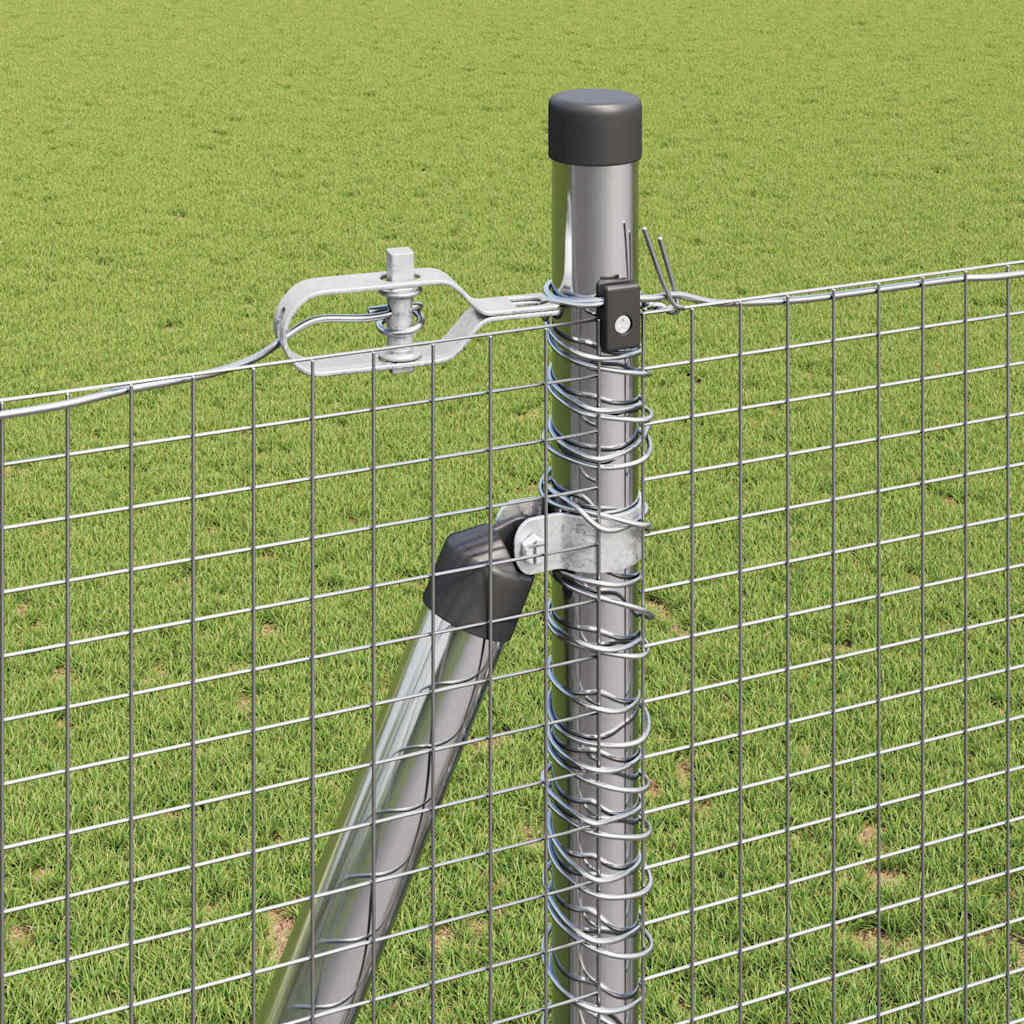 Zaunpfosten Silber 50 x 1,5 m (19 x 19 mm Mesh) Stahl