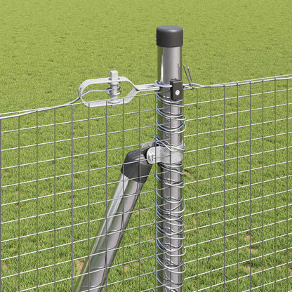 Zaunpfosten Silber 50 x 1,5 m (19 x 19 mm Mesh) Stahl