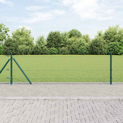 Zaunpfosten Grün 25 x 0,5 m (16 x 16 mm Netz) Stahl