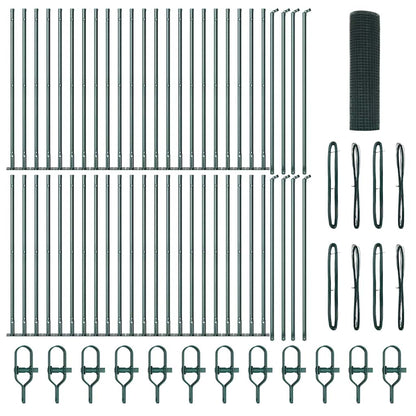 Zaunpfosten Grün 100 x 0,5 m (19 x 19 mm Maschenweite)
