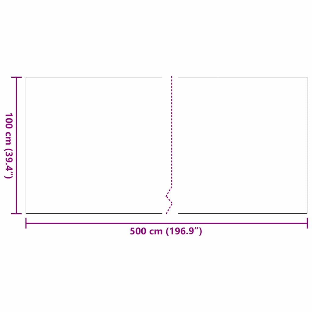 Kunstgras 500 x 100 x 3 cm PP & PE