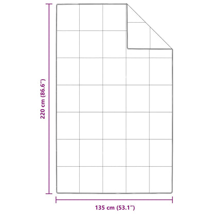 Winterbettdecke Weiß 135 x 220 cm Feder