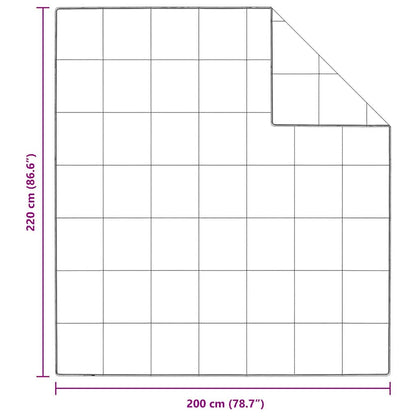 Sommerdecke Weiß 200 x 220 cm Feder