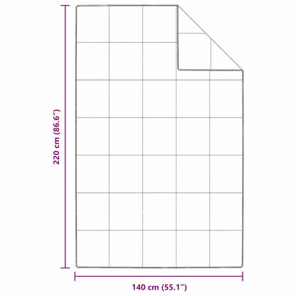 Winterbettdecke Weiß 140 x 220 cm Feder