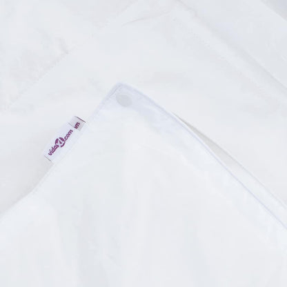 2-in-1 Bettdecke Weiß 200 x 220 cm Feder