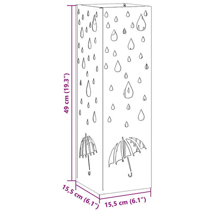 Sonnenschirmhalter Anthrazit 15,5 x 15,5 x 49 cm Metall