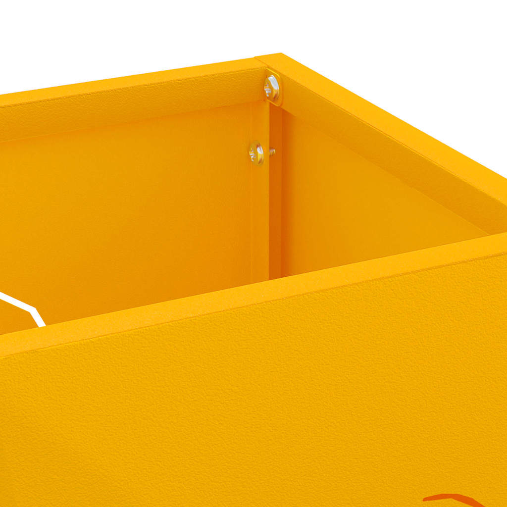 Sonnenschirmhalter mit Speicher Senf 15,5 x 15,5 x 49 cm Metall