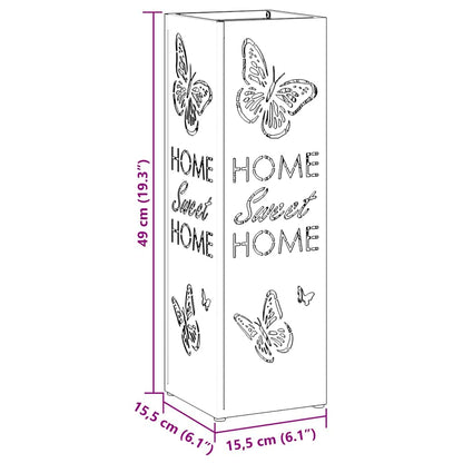 Sonnenschirmhalter mit Speicher Senf 15,5 x 15,5 x 49 cm Metall