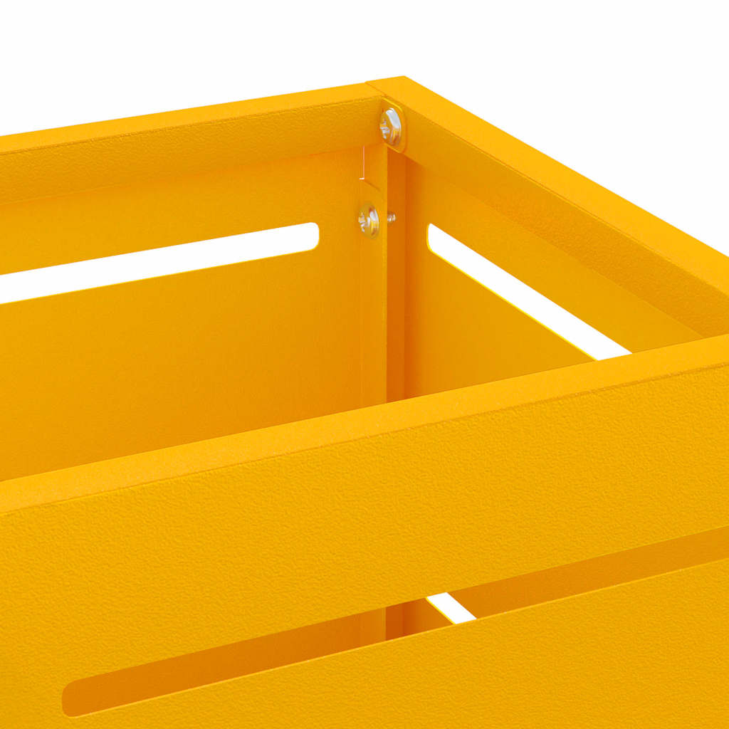 Sonnenschirmhalter mit Speicher Senf 15,5 x 15,5 x 49 cm Metall