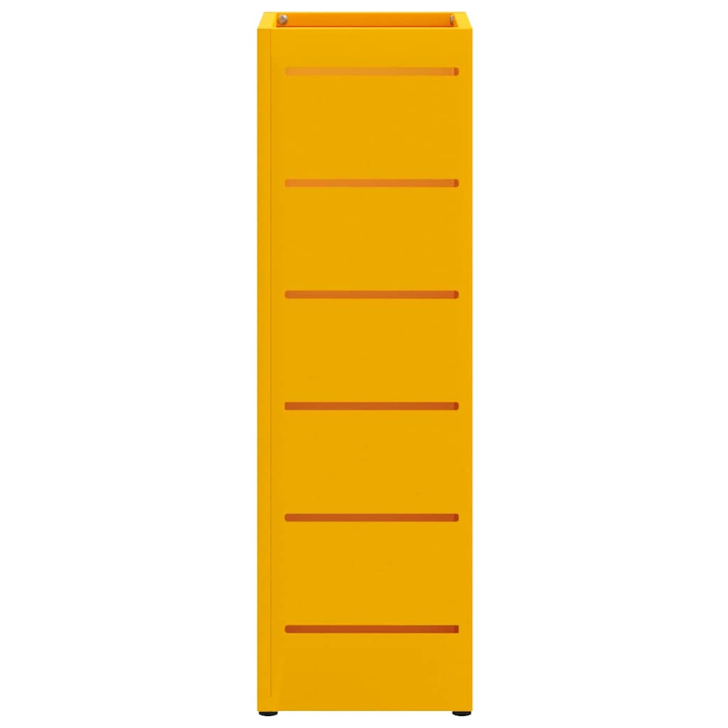 Sonnenschirmhalter mit Speicher Senf 15,5 x 15,5 x 49 cm Metall