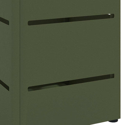 Sonnenschirmhalter mit Speicher Oliv 15,5 x 15,5 x 49 cm Metall