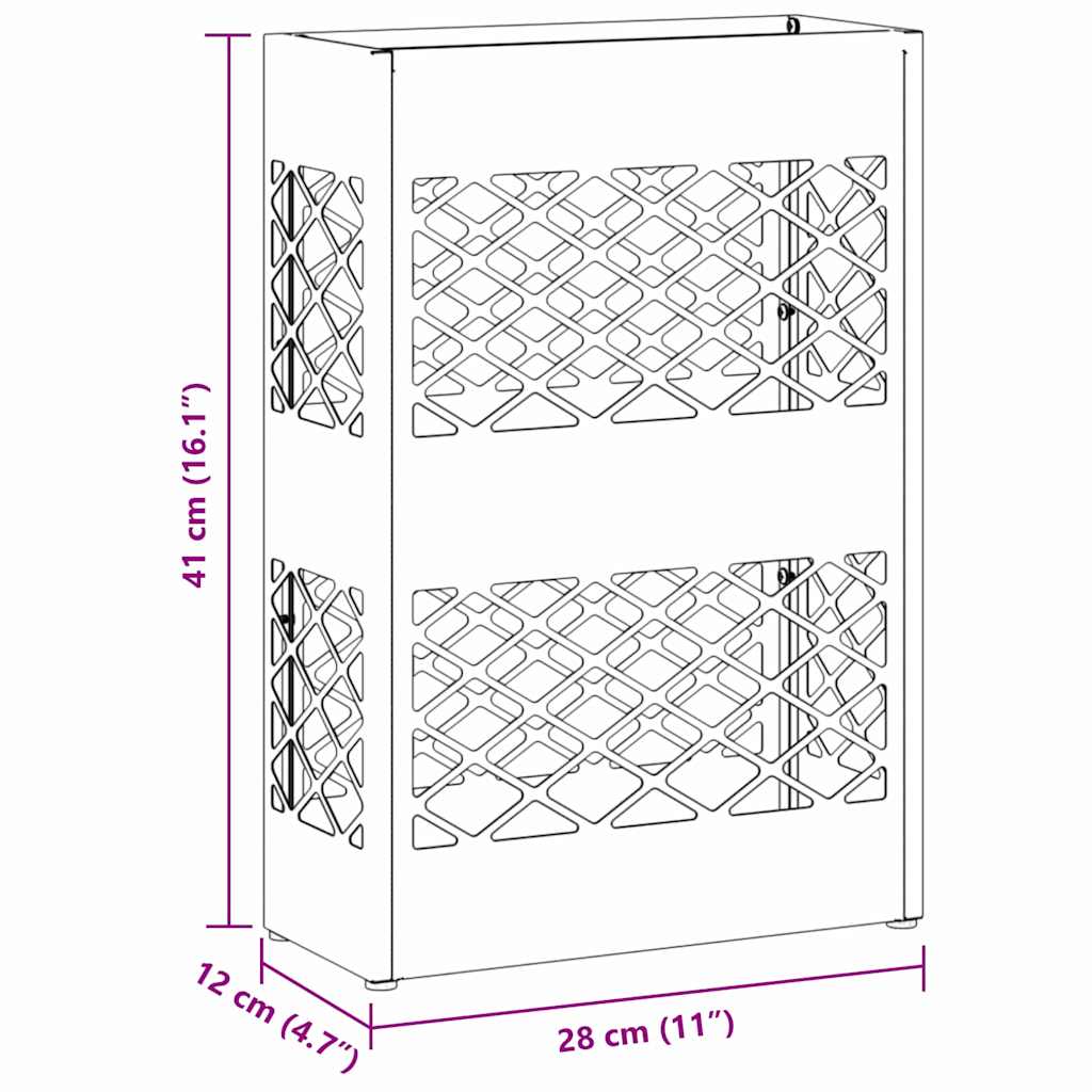 Sonnenschirmhalter Anthrazit 28 x 12 x 41 cm Stahl