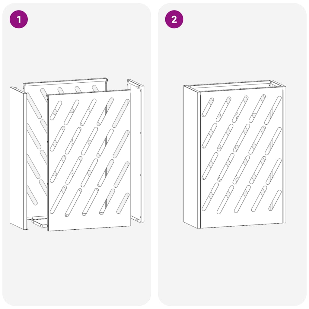 Sonnenschirmhalter Rosa 28 x 12 x 41 cm Stahl