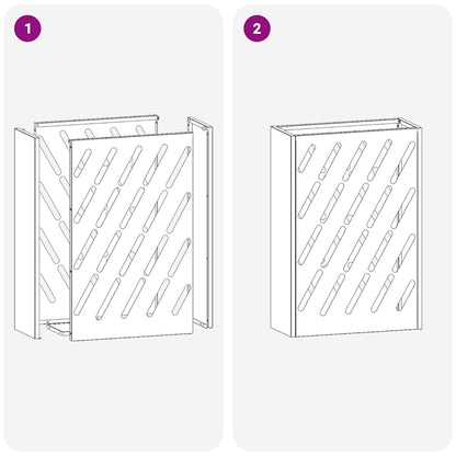 Sonnenschirmhalter Rosa 28 x 12 x 41 cm Stahl