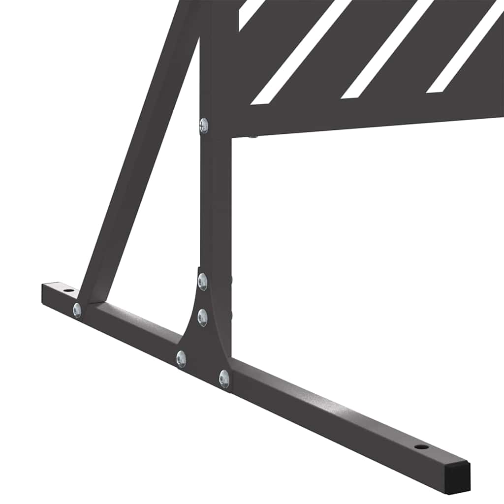 Sichtschutz Schwarz 100 x 50 x 180 cm Stahl