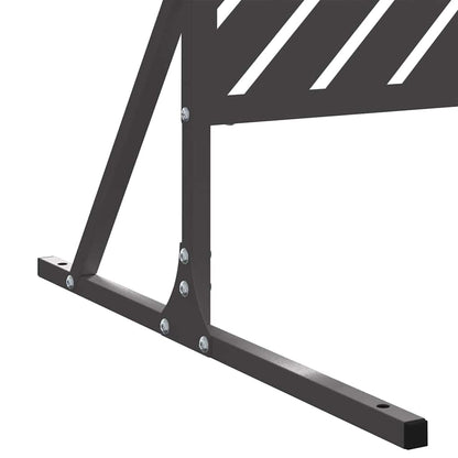 Sichtschutz Schwarz 100 x 50 x 180 cm Stahl