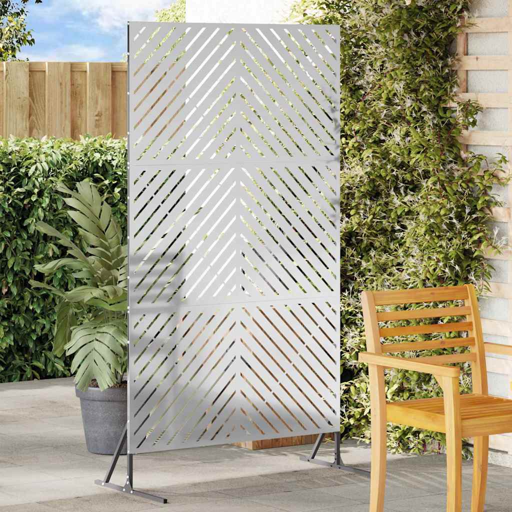 Sichtschutz Grau 100 x 50 x 180 cm Stahl