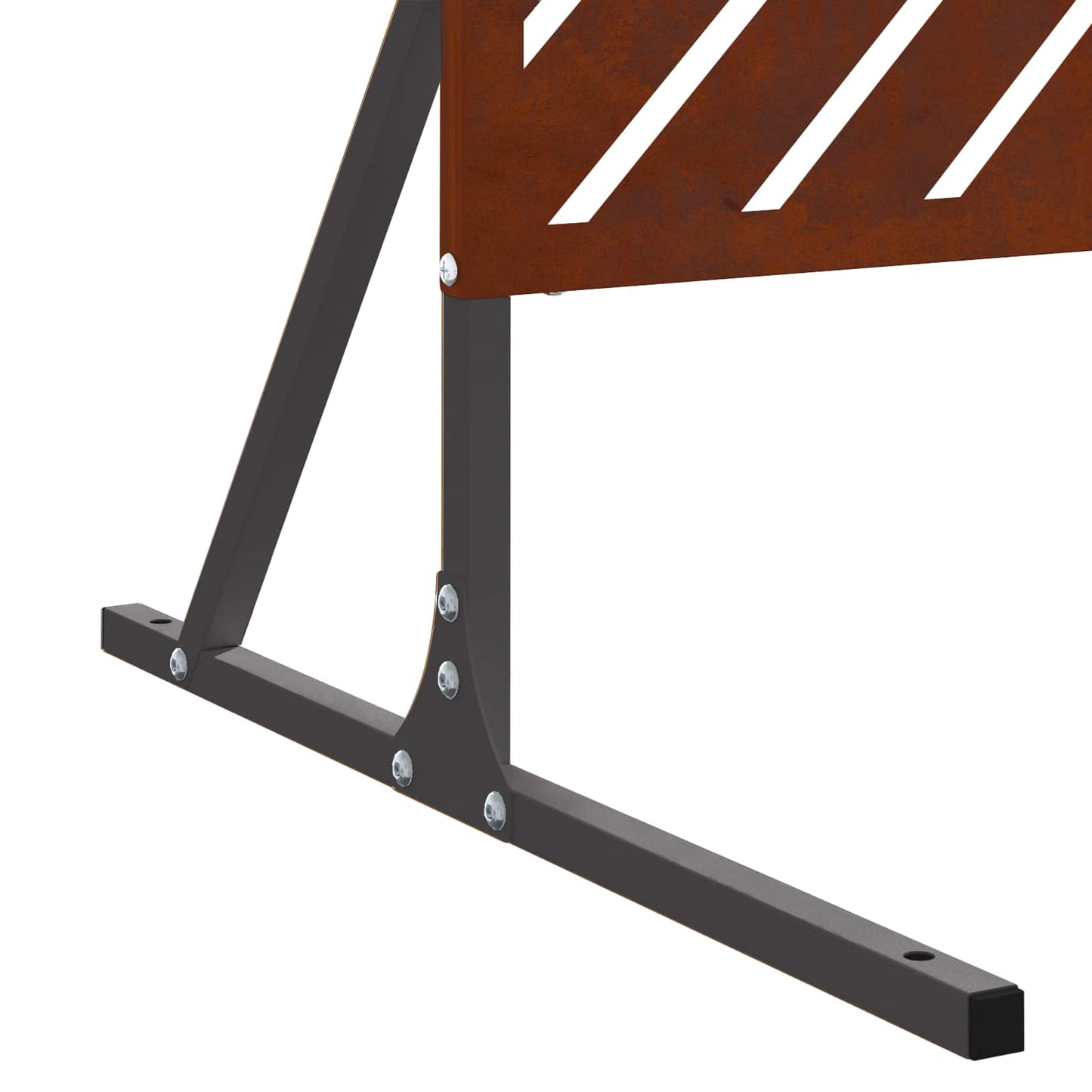 Sichtschutz Grau 100 x 50 x 180 cm Stahl