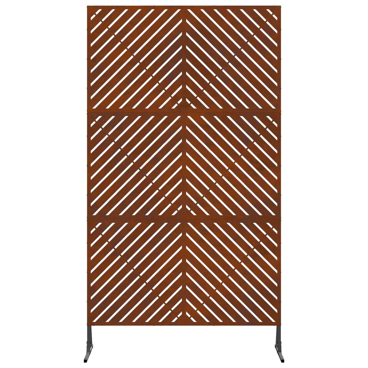 Sichtschutz Grau 100 x 50 x 180 cm Stahl