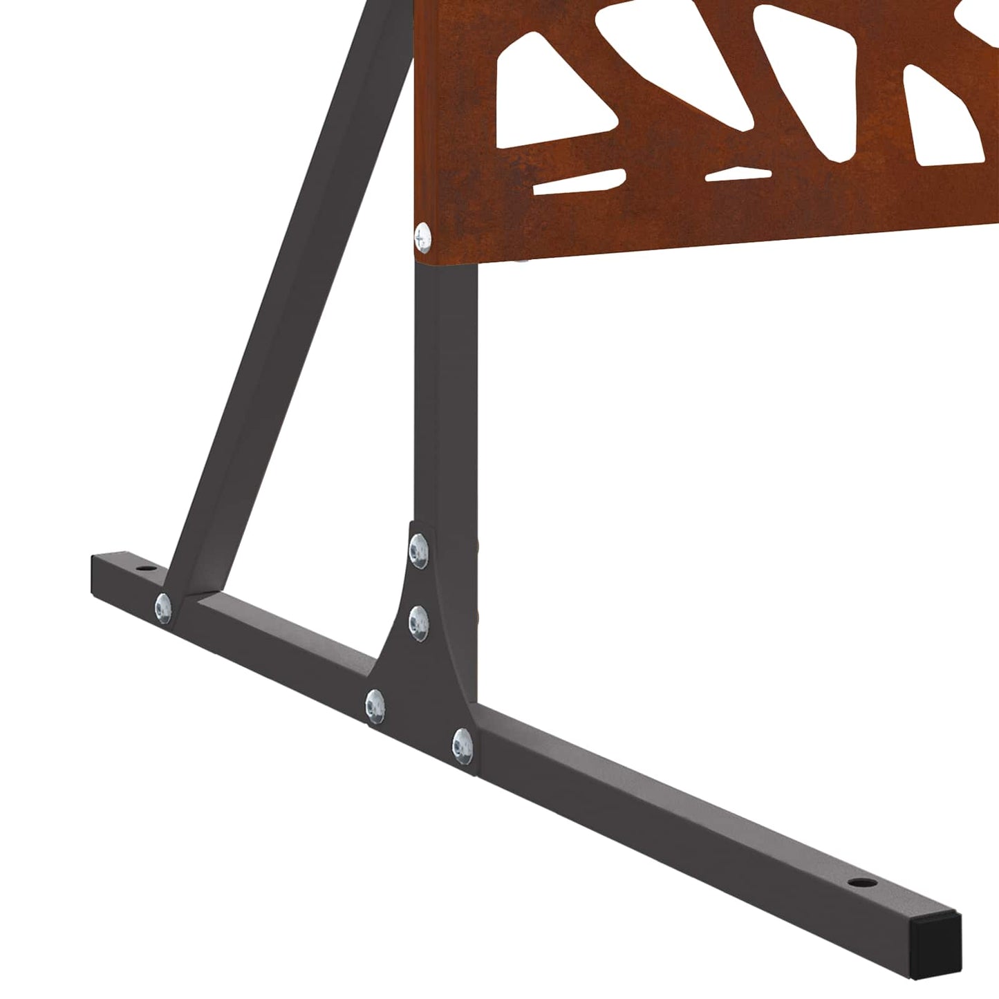 Sichtschutz Grau 100 x 50 x 180 cm Wetterfeststahl