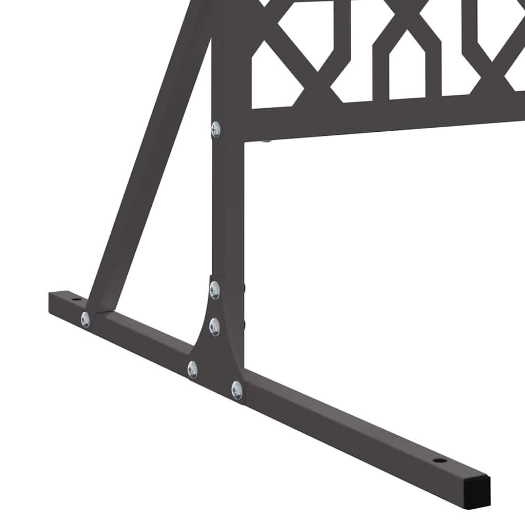 Sichtschutz Schwarz 100 x 50 x 180 cm Stahl