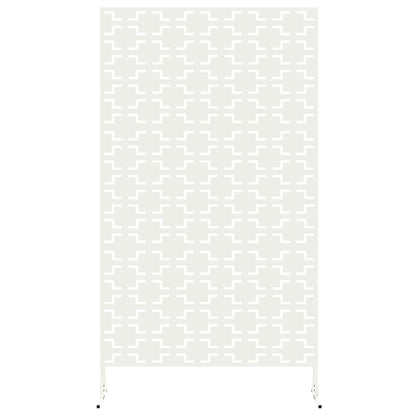 Sichtschutz Weiß 100 x 50 x 180 cm Stahl