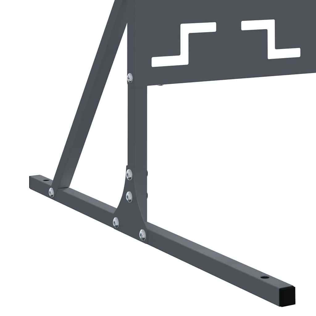 Sichtschutz Anthrazit 100 x 50 x 180 cm Stahl