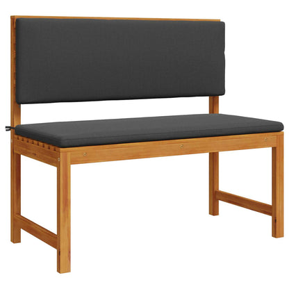 Gartenstuhl mit Kissen Braun 100 x 50 x 91cm Massivholz Akazie