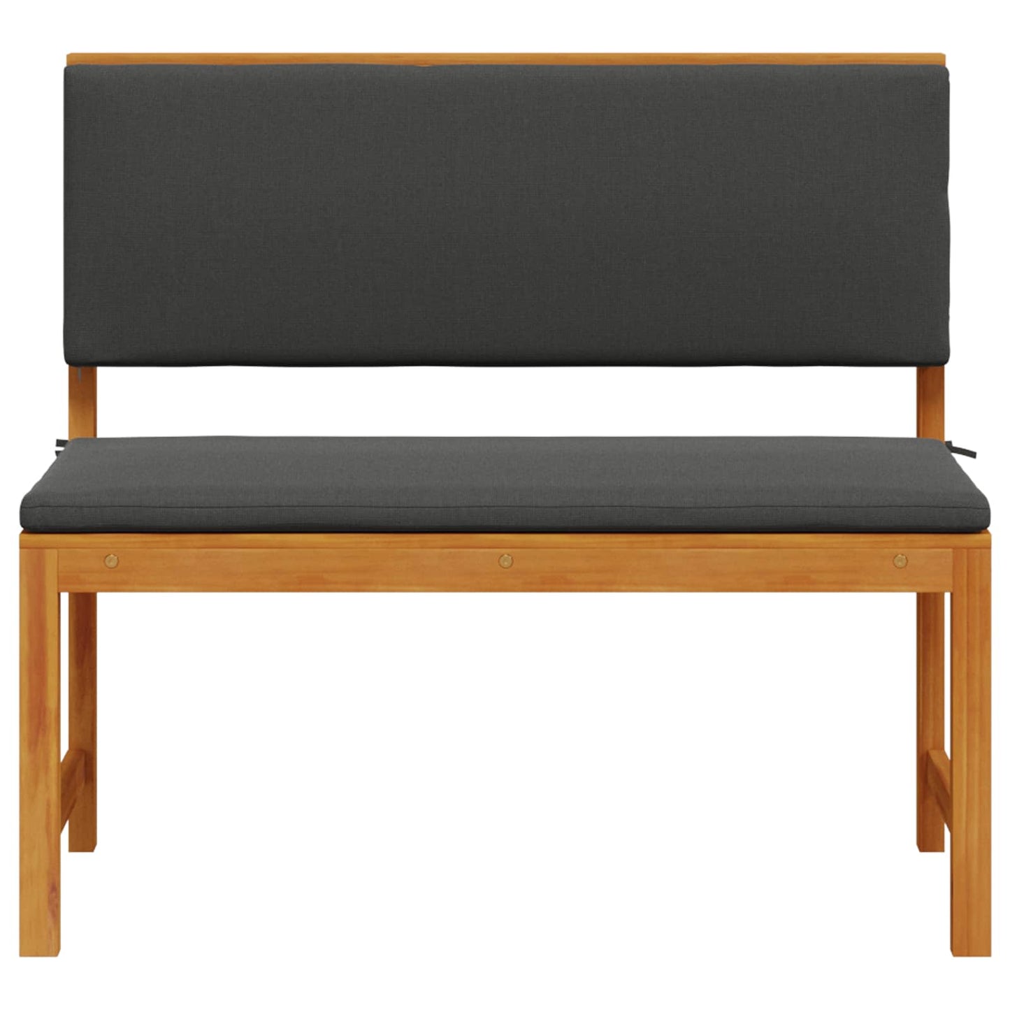 Gartenstuhl mit Kissen Braun 100 x 50 x 91cm Massivholz Akazie