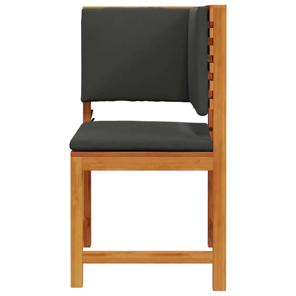 Gartenstuhl mit Kissen Braun 50 x 50 x 91cm Massivholz Akazie