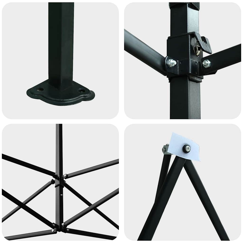 Gewächshaus mit Pop-up-Rahmen Grün 200 x 200 x 300 cm Eisen