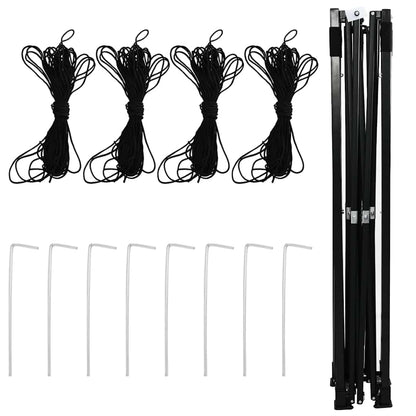 Gewächshaus mit Pop-up-Rahmen Grün 200 x 200 x 300 cm Eisen