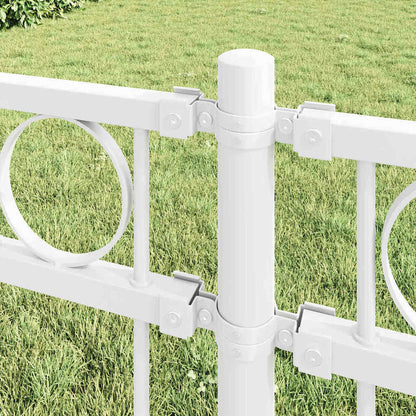 Zaunelement Weiß 170 x 170 cm Stahl