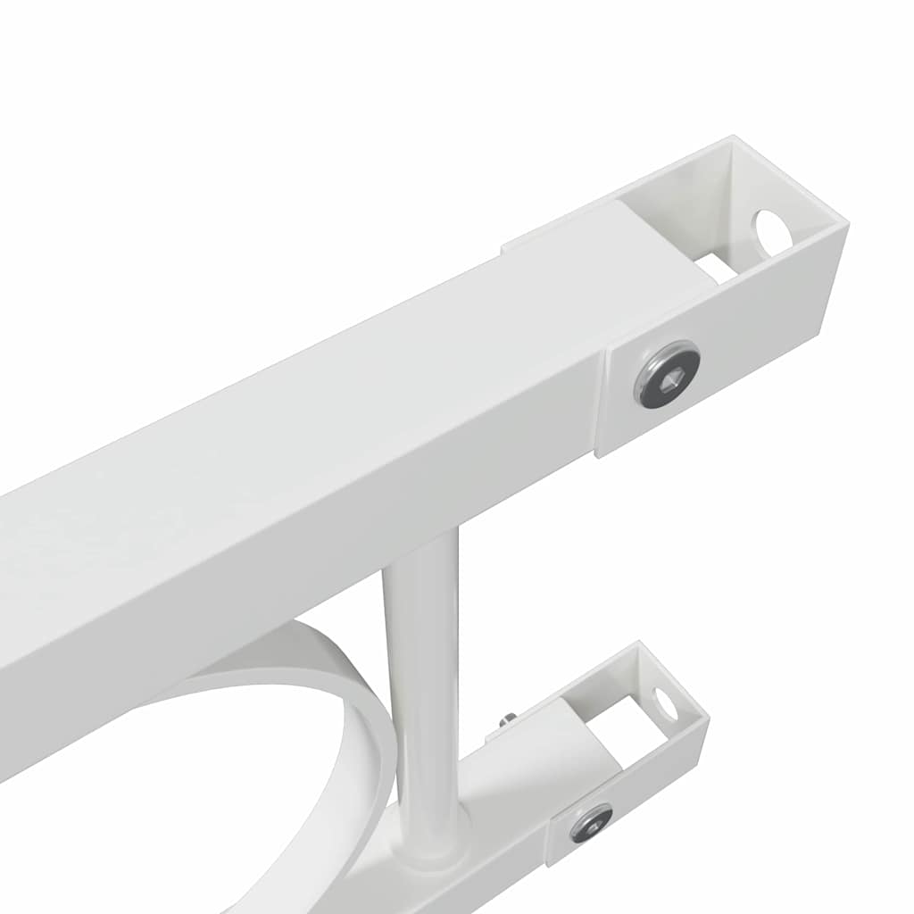 Zaunelement Weiß 170 x 120 cm Stahl