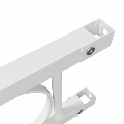 Zaunelement Weiß 170 x 150 cm Stahl