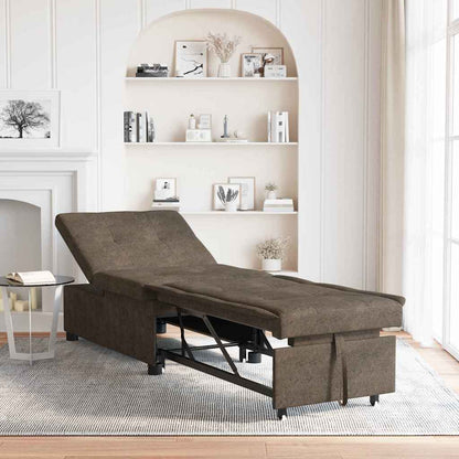 Schlafsofa Dunkelgrau 194 x 67 x 82 cm Huahua Stoff