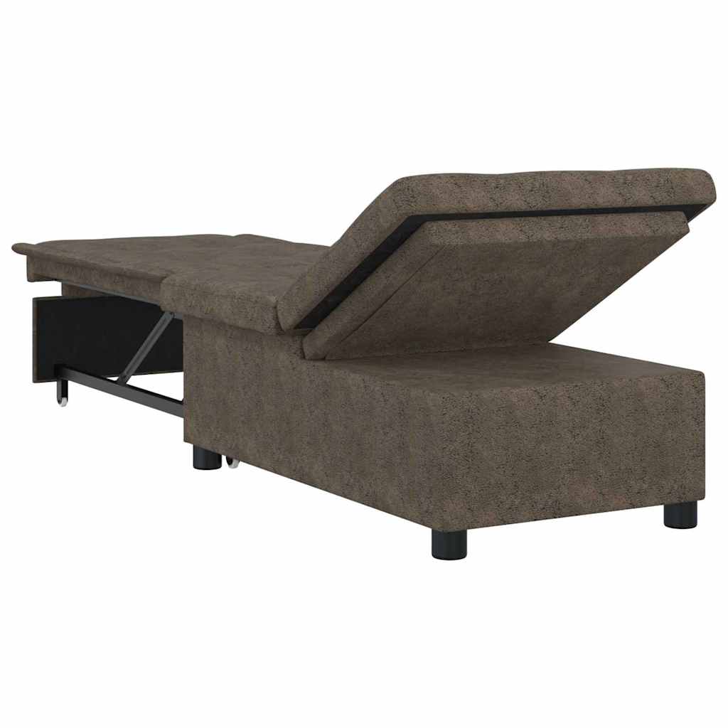 Schlafsofa Dunkelgrau 194 x 67 x 82 cm Huahua Stoff