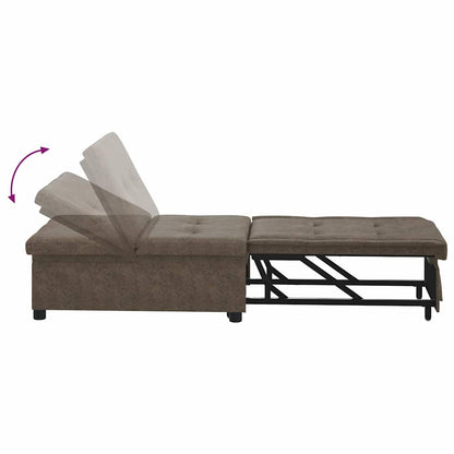 Schlafsofa Dunkelgrau 194 x 67 x 82 cm Huahua Stoff
