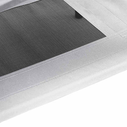 Hundebett Silber Grau 92 x 77 x 82,5 cm Stahl